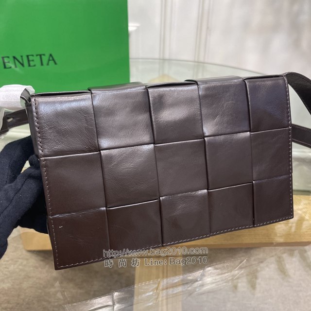 Bottega veneta高端女包 KF0022 寶緹嘉CASSETTE五格油臘皮女包 BV經典款小牛皮編織單肩斜挎包  gxz1348